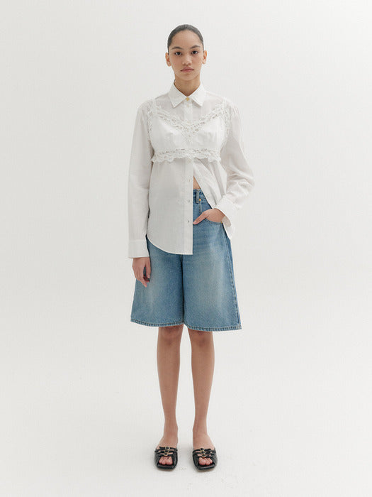 Eenk Classic Denim Bermuda Shorts - Denim Blue