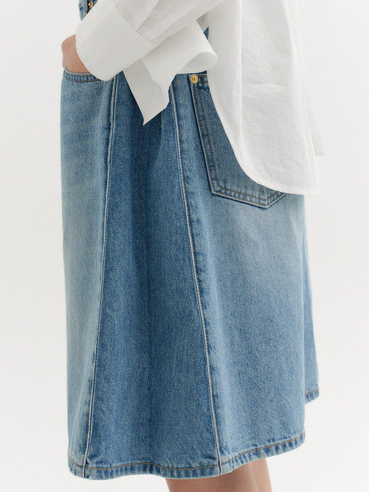 Eenk Classic Denim Bermuda Shorts - Denim Blue