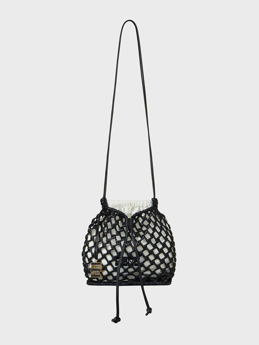 Eenk Structured Panel Bag - Black