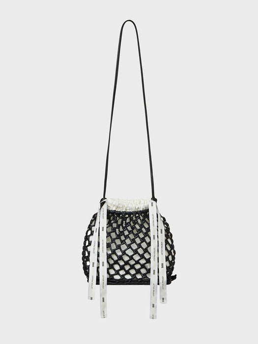 Eenk Structured Panel Bag - Black