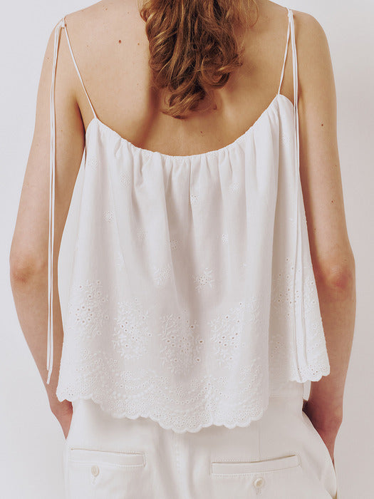 Kindersalmon Coppelia Lace Top White
