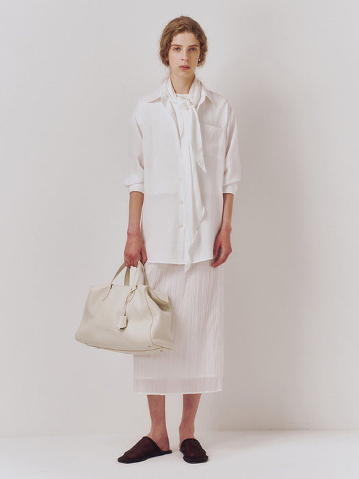Kindersalmon Tacit Linen Shirt White