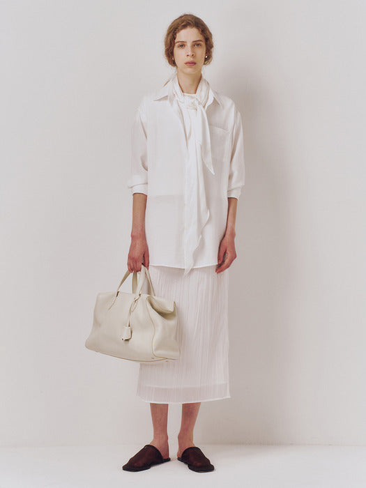 Kindersalmon Tacit Linen Shirt White