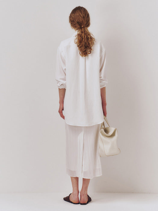 Kindersalmon Tacit Linen Shirt White