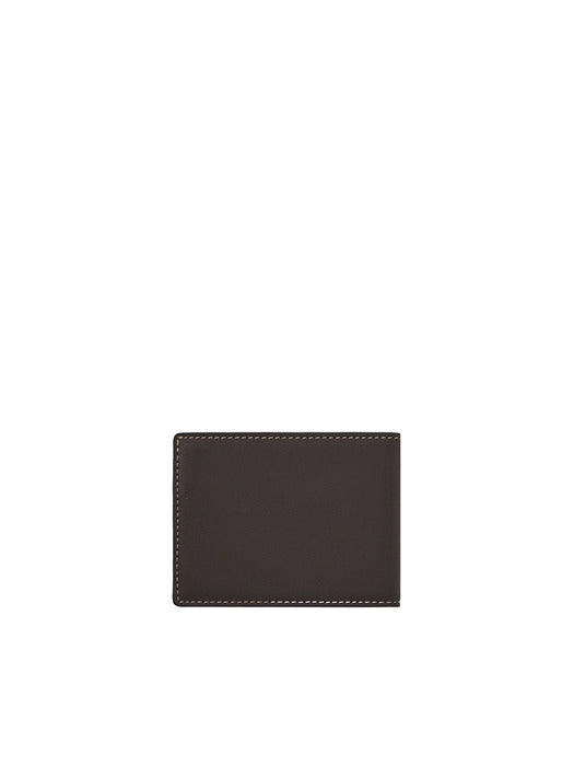 Vunque Perfec Alto Slim Half Wallet Dark Brown