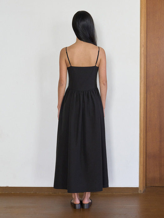 Mango Maniplease Sherry Shirring One Piece Black