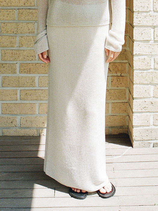 Mango Maniplease Neff Glitter Skirt Champagne