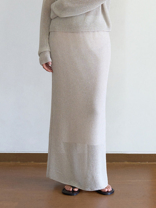 Mango Maniplease Neff Glitter Skirt Champagne