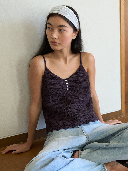 Mango Maniplease Sahara Knit Bustier Charcoal