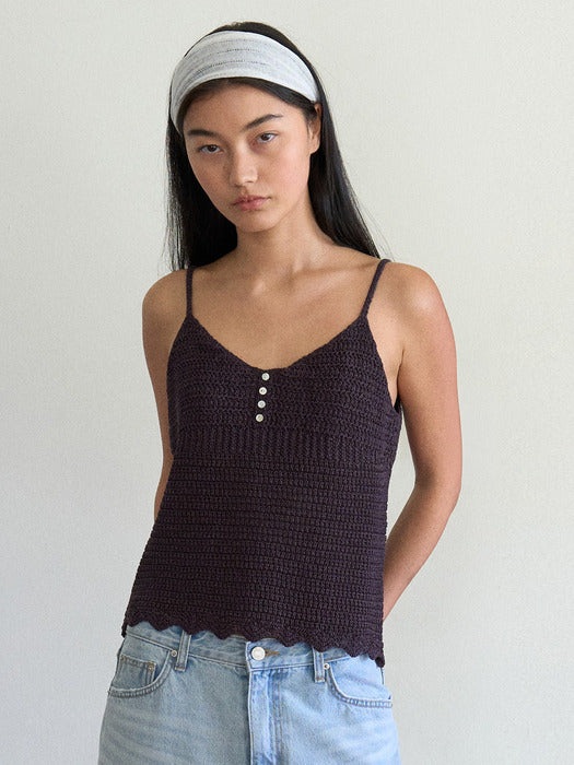 Mango Maniplease Sahara Knit Bustier Charcoal