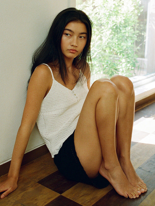 Mango Maniplease Sahara Knit Bustier Ivory