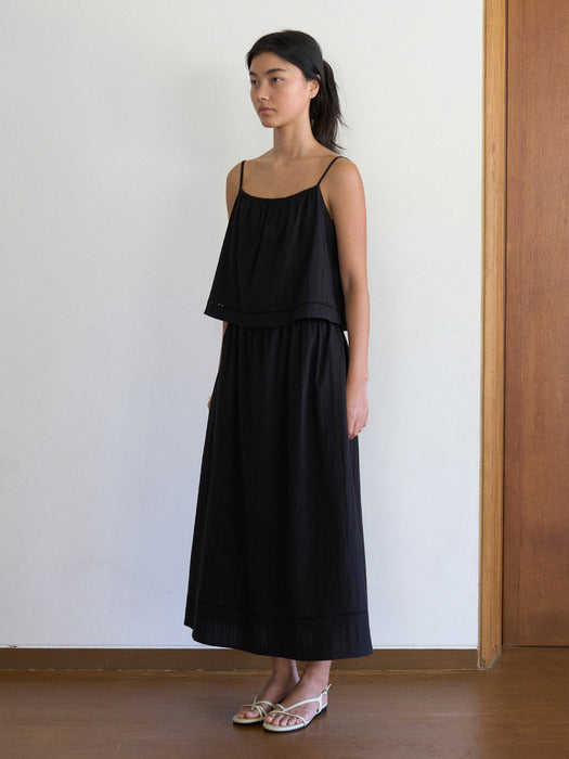 Mango Maniplease Bridge Cotton One Piece Black