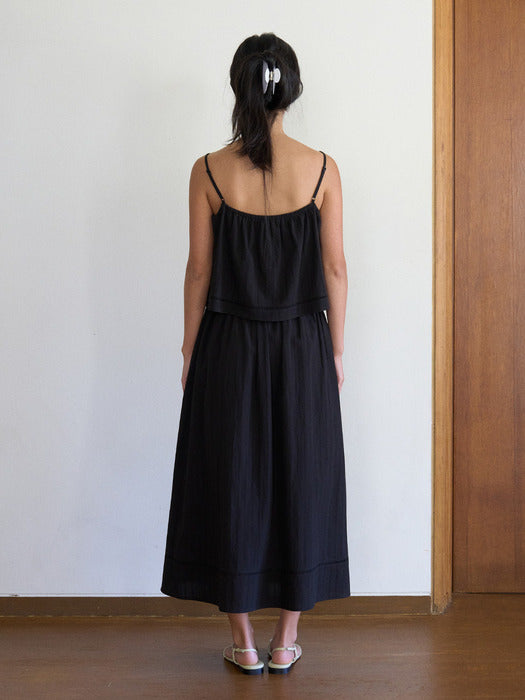 Mango Maniplease Bridge Cotton One Piece Black