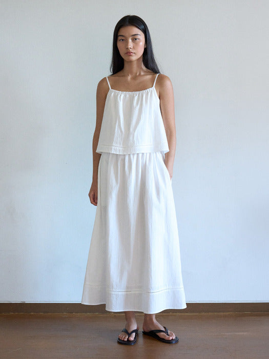 Mango Maniplease Bridge Cotton One Piece Pure Ivory