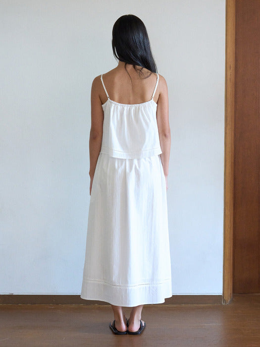 Mango Maniplease Bridge Cotton One Piece Pure Ivory