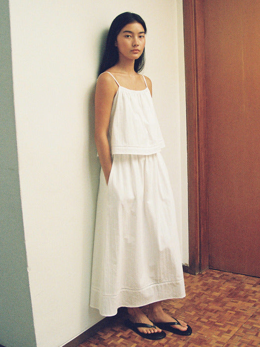 Mango Maniplease Bridge Cotton One Piece Pure Ivory