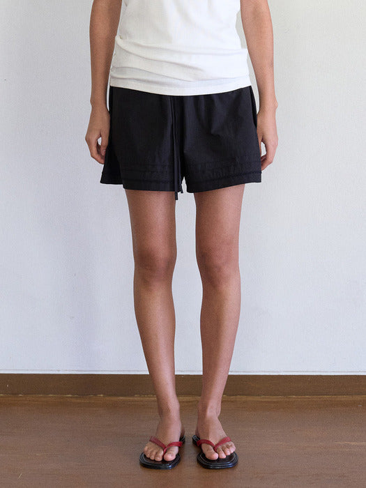 Mango Maniplease Sorbi Banding Shorts Black