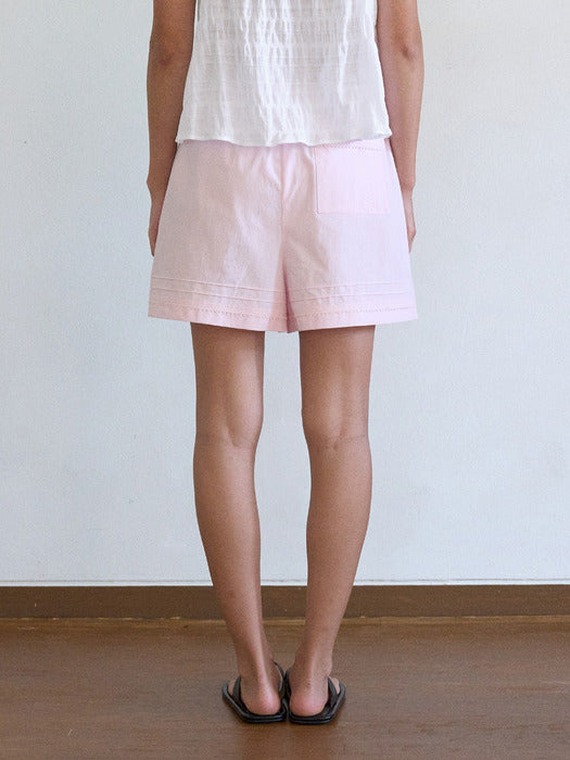 Mango Maniplease Sorbi Banding Shorts Light Pink