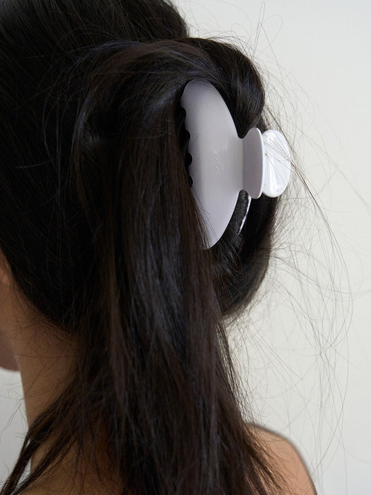 Mango Maniplease Jelly Claw Clip Opal White