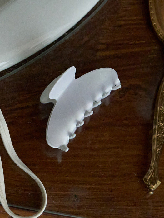 Mango Maniplease Jelly Claw Clip Opal White