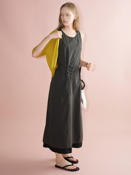 Facade Pattern Breeze Maxi Dress charcoal