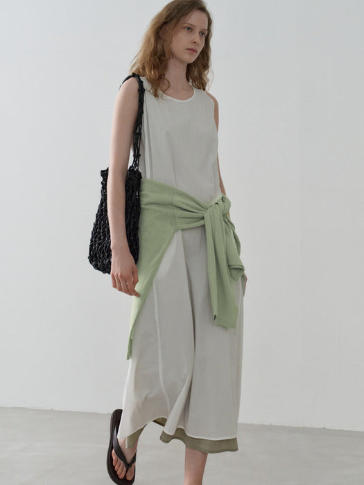 Facade Pattern Breeze Maxi Dress white