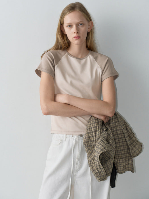 Facade Pattern Classic Raglan Rib T-shirt
