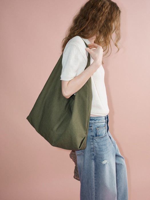 Facade Pattern Cotton Scone Big Bag khaki