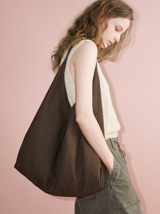 Facade Pattern Cotton Scone Big Bag brown