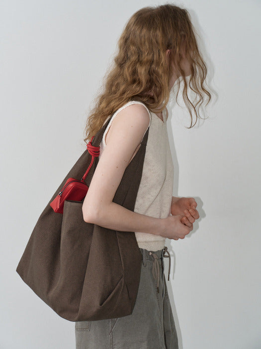 Facade Pattern Cotton Scone Big Bag brown