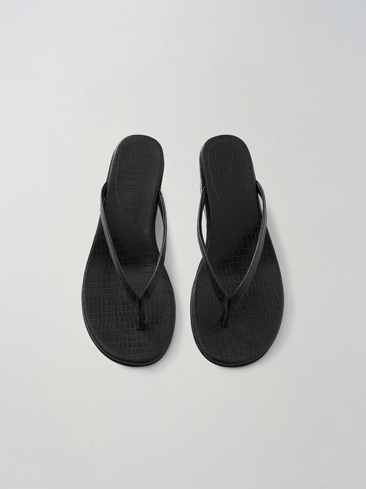 Moia wedge flip-flops (dark navy)