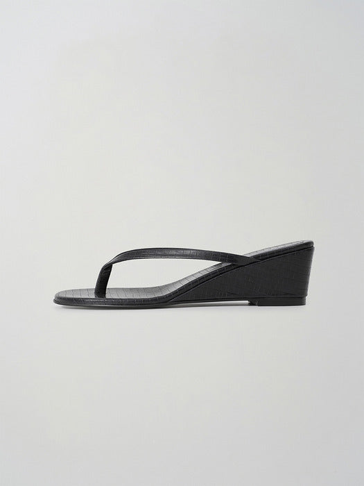 Moia wedge flip-flops (dark navy)
