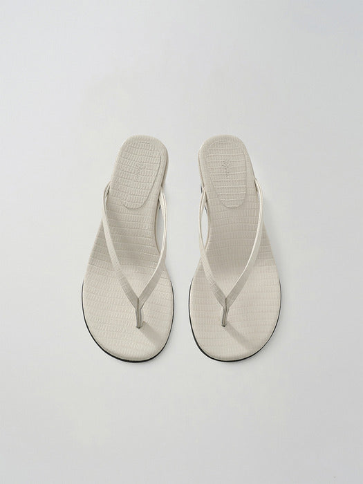 Moia wedge flip-flops (ivory)