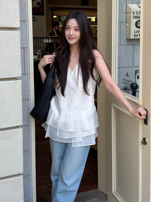 Loeuvre Asymmetric Layered Flare Top
