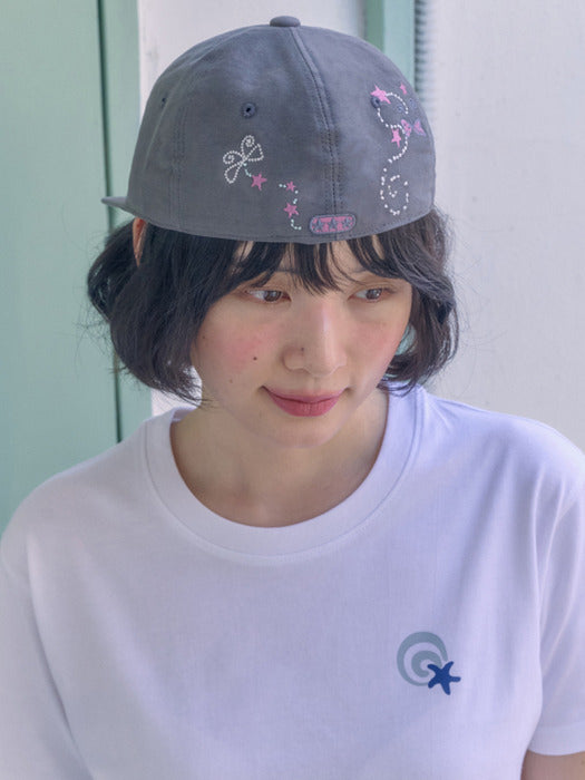 Ambler Vintage Butterfly Camp Cap (Dark-Gray)