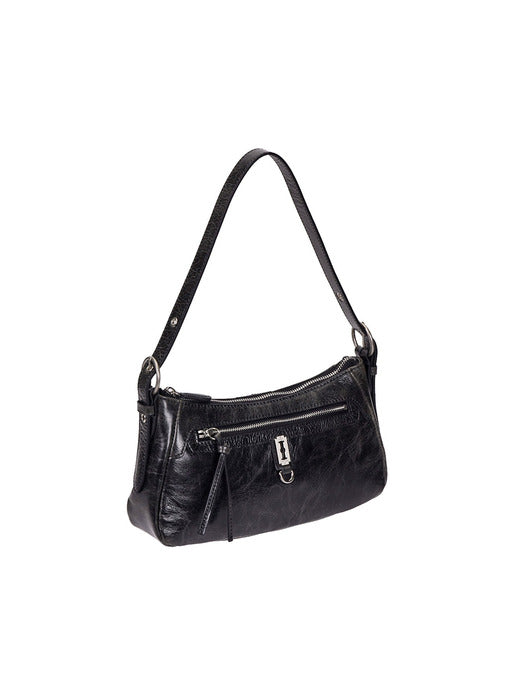 Vunque Toque Cabin Crew Vintage Leather Shoulder S