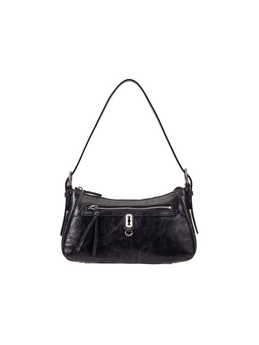Vunque Toque Cabin Crew Vintage Leather Shoulder S