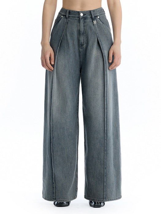 Wconcept_Treemingbird Fluid Wide Denim Pants [ Blue ]