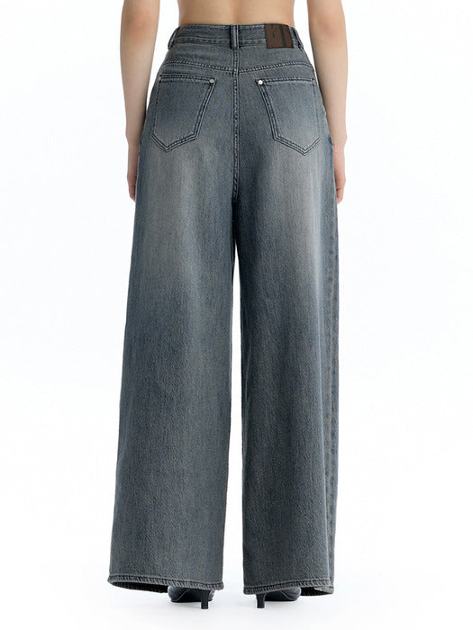 Wconcept_Treemingbird Fluid Wide Denim Pants [ Blue ]