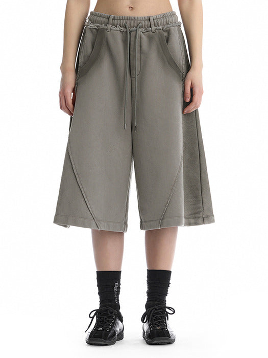 Wconcept_Treemingbird Vintage Brushed Sweat Bermuda Shorts [ Light Gray ]