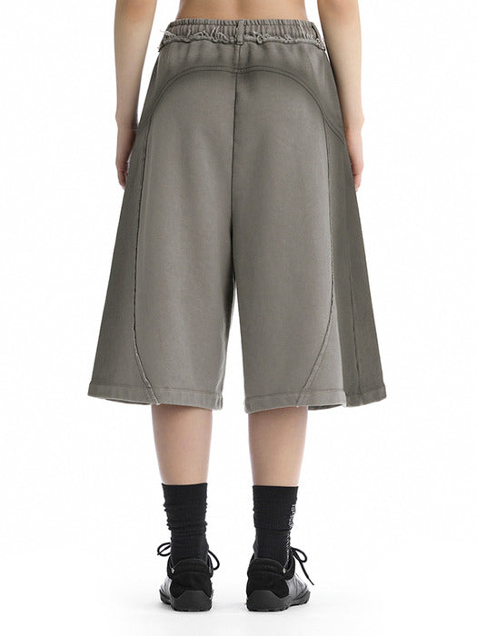 Wconcept_Treemingbird Vintage Brushed Sweat Bermuda Shorts [ Light Gray ]