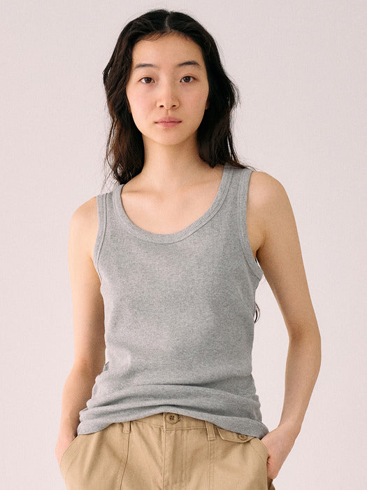 Mango Maniplease Unit Sleeveless Melange Grey