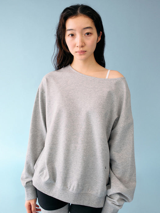 Mango Maniplease Yeva Sweatshirt Melange Grey