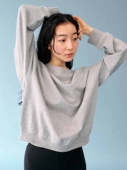 Mango Maniplease Yeva Sweatshirt Melange Grey
