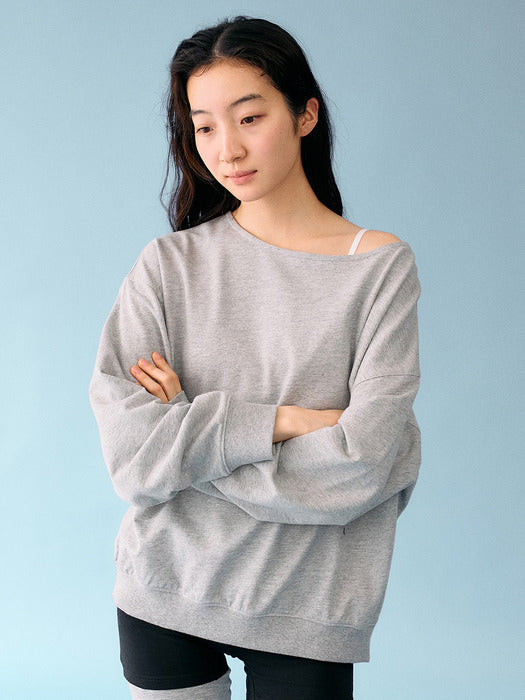 Mango Maniplease Yeva Sweatshirt Melange Grey