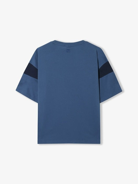 Fila Coldwave+ Track Shoulder Color Block Short Sleeve T-shirt 496