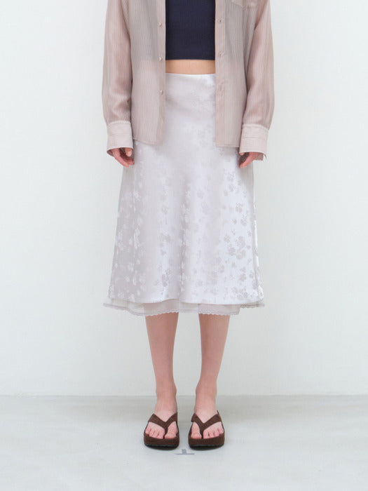 Grove 26Hs Melrose Satin Midi Skirt