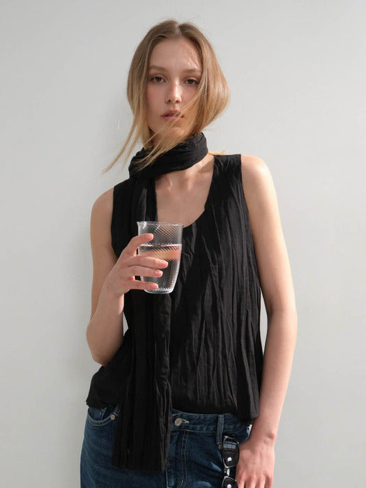 Grove 26Hs Gemma Sleeveless Muffler Set (Black)