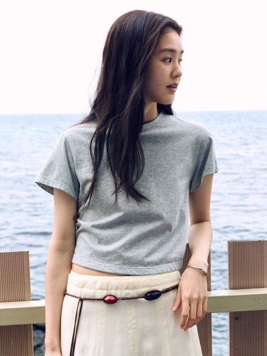 Mango Maniplease Dust Crop Tee