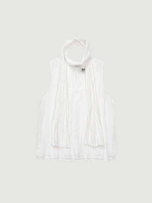 Grove 26Hs Gemma Sleeveless Muffler Set (White)